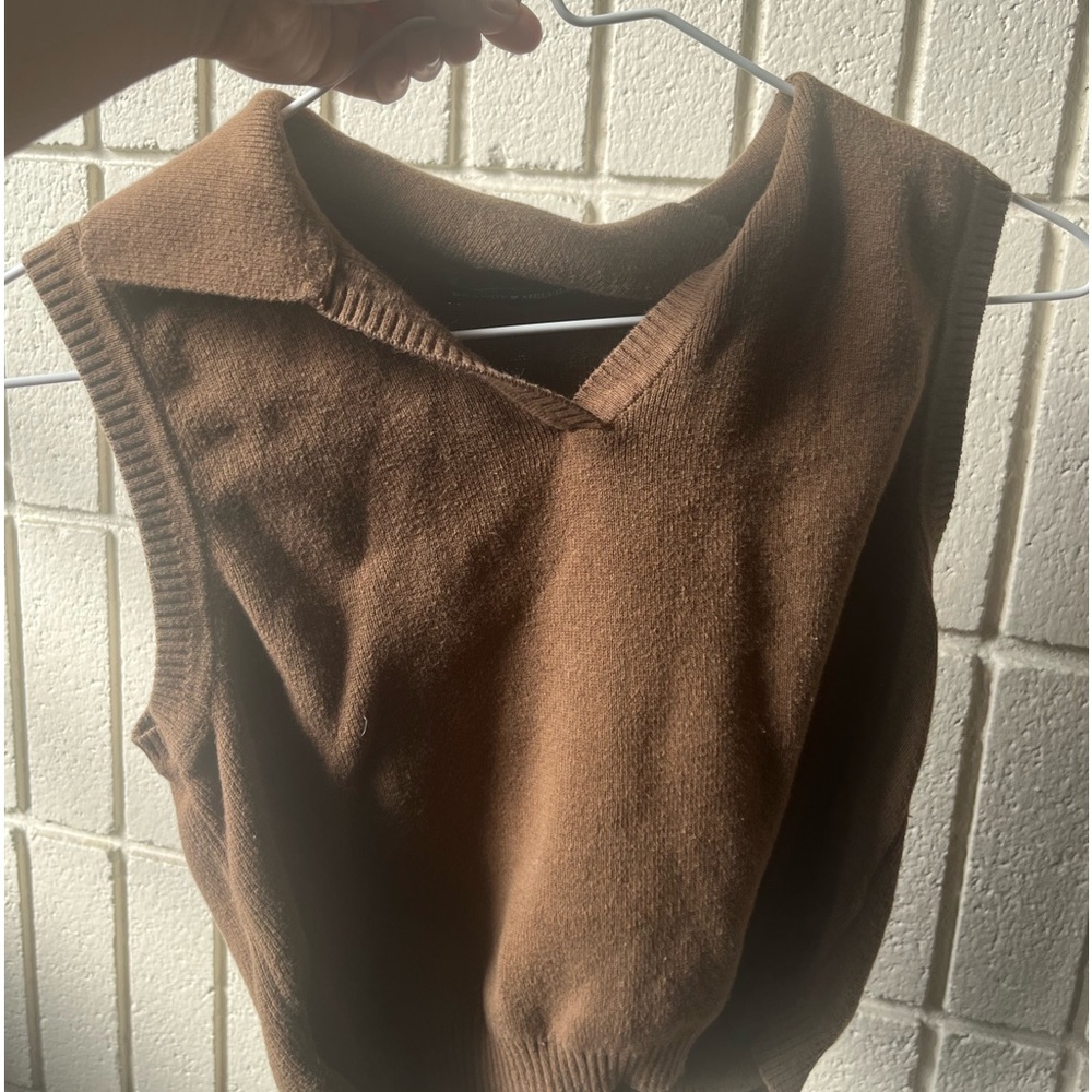 super cute brandy brown vest !!